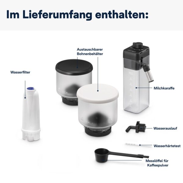 Kaffeevollautomat De’Longhi EXAM440.55.W Rivelia Milk Weiß - Image 10