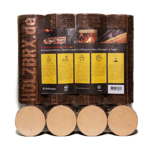 Buchenholzbriketts 960kg Palette – POLLMEIER Premium Plus - Image 2