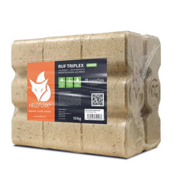 Holzbriketts RUF Triplex Green 96 x 10 kg - Image 3