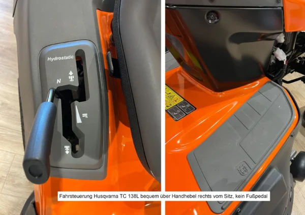 Husqvarna TC 138L Winterpaket mit Schneeschild, Gummileiste, Gewicht und Schneeketten – Modell 2025 - Image 2