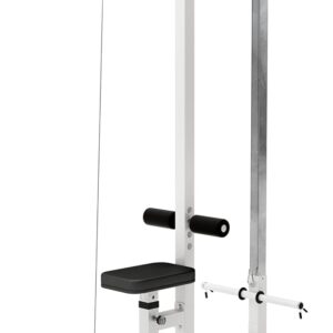 GORILLA SPORTS® Latzugstation - Verstellbar, inkl. Trizepsstange und Latzugstange, bis 280kg Belastbar, 30mm - Latzugturm, Kabelzugstation, Fitnessstation, Latzugmaschine, Latzug-Station