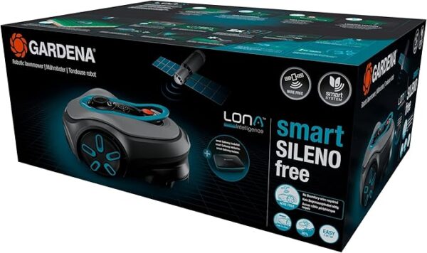 Gardena smart SILENO Free Set 600 m² kabelloser Mähroboter: LONA Intelligence, Trim-to-Edge, ohne Begrenzungskabel, leiser Betrieb, intelligenter Mäher, App Steuerung (19921-20) - Image 3
