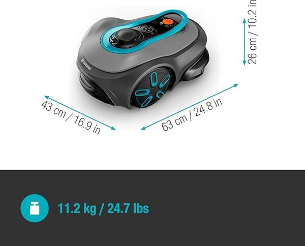 Gardena smart SILENO Free Set 600 m² kabelloser Mähroboter: LONA Intelligence, Trim-to-Edge, ohne Begrenzungskabel, leiser Betrieb, intelligenter Mäher, App Steuerung (19921-20) - Image 4