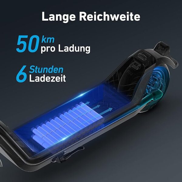 NIU E-Scooter mit & ohne Straßenzulassung (je nach Model bis zu 65km Reichweite & 120kg Belastung; extra breite Luftreifen; große Trittfläche; breiterer & höherer Lenker, IP54; klappbar; Display; App) - Image 2