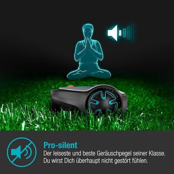 Gardena Mähroboter SILENO minimo 250 m²: intelligenter Rasenmäher mit optimaler Konnektivität, mit Gardena Bluetooth App programmierbar, DE-Version (15201-20) - Image 5