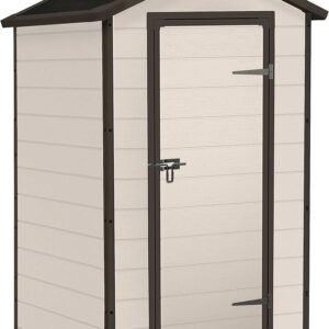 Keter Gerätehaus Manor 4x3, Beige, 1,76m³ Rauminhalt, wetterfest