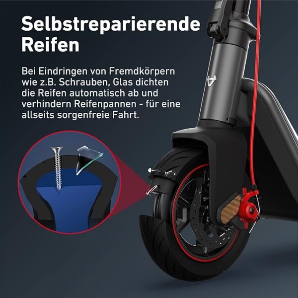 NIU E-Scooter mit & ohne Straßenzulassung (je nach Model bis zu 65km Reichweite & 120kg Belastung; extra breite Luftreifen; große Trittfläche; breiterer & höherer Lenker, IP54; klappbar; Display; App) - Image 2