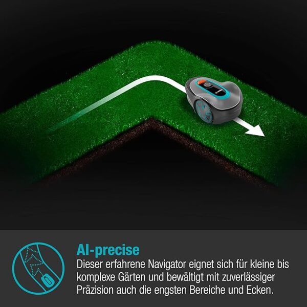 Gardena Mähroboter SILENO minimo 250 m²: intelligenter Rasenmäher mit optimaler Konnektivität, mit Gardena Bluetooth App programmierbar, DE-Version (15201-20) - Image 3