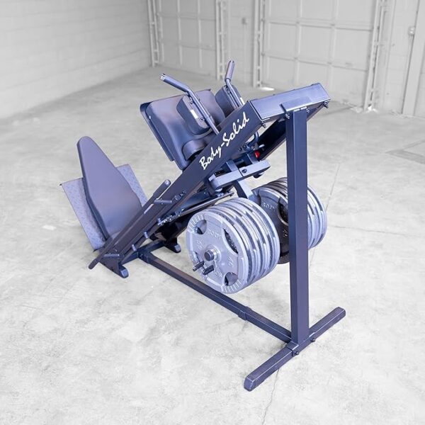 Body-Solid 3in1 Beintrainer I Beinpresse I 45° Hackenschmidt I Wadentrainer I Leg Press I Hack Squat I Fitnessgerät I Beinpresse für Zuhause I Black-Edition I - Image 5