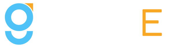 Orange Typography Initial G Internet Logo (672 x 169 px)