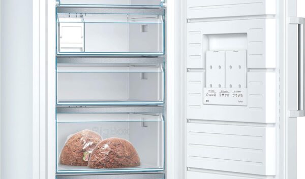 Bosch GSN54AWCV Serie 6 XXL-Gefrierschrank, 176 x 70 cm extra breit, 327 L, NoFrost nie wieder abtauen, LED-Beleuchtung gleichmäßige Ausleuchtung, BigBox Platz für großes Gefriergut, Weiß - Image 2
