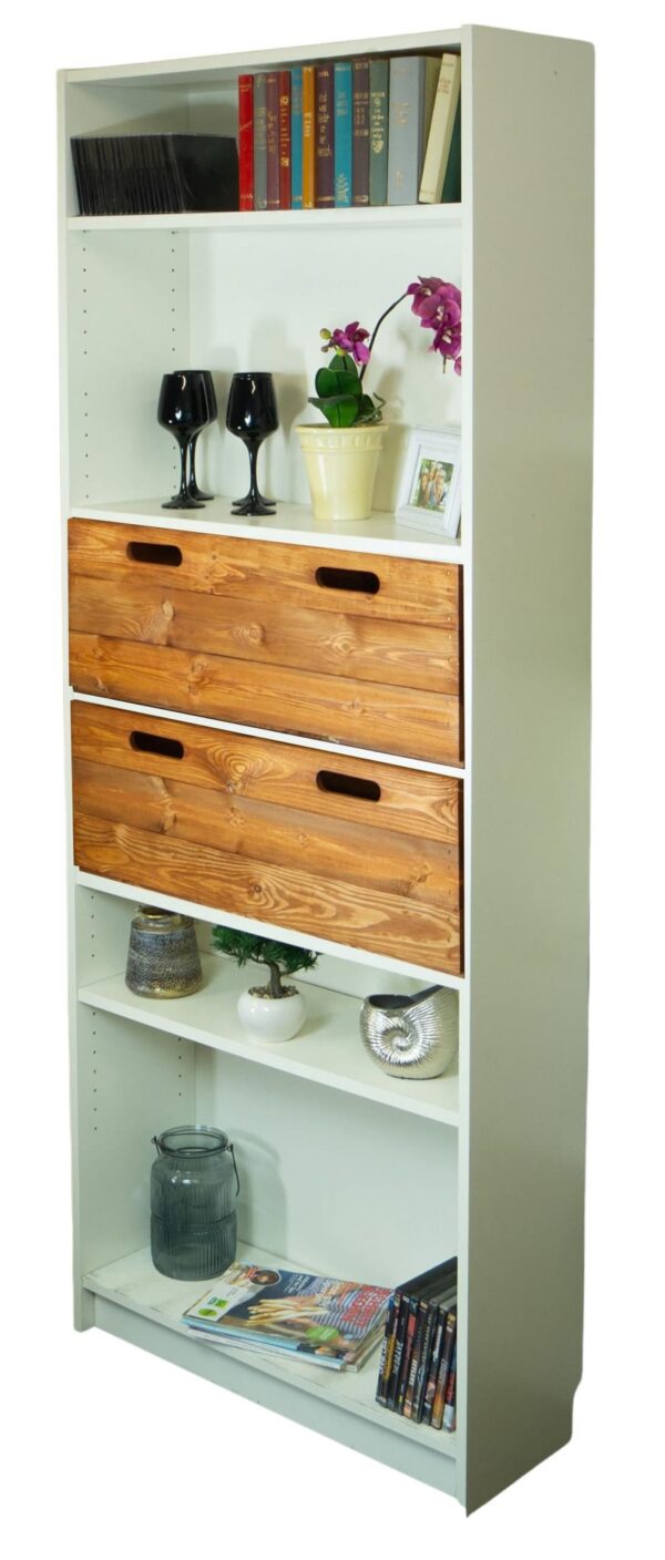 Holzkiste für Ikea Billy Regal – Vintage Ocker – Einschubkiste – Holz Kisten Box – 76x25x27cm