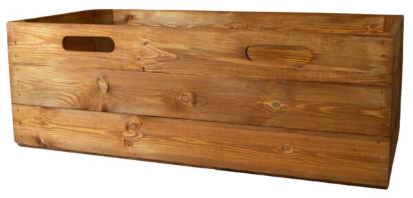 Holzkiste für Ikea Billy Regal – Vintage Ocker – Einschubkiste – Holz Kisten Box – 76x25x27cm - Image 4