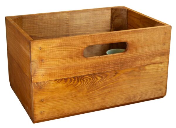 Kiste für Billy Regal – Vintage Ocker – Einschubkiste – Holzkisten Box – 36x25x20cm - Image 4