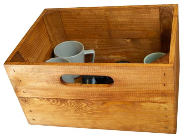 Kiste für Billy Regal – Vintage Ocker – Einschubkiste – Holzkisten Box – 36x25x20cm - Image 3