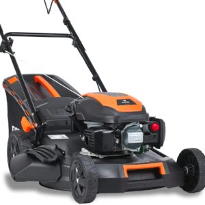 FUXTEC 4in1 Benzin Rasenmäher FX-RM5170-4PS/2,9kW | 51cm Schnittbreite & 7-stufige Höhenverstellung 25mm-75mm | 4-Takt Mäher mit Hinterradantrieb - 60L Grasfangkorb, Mulchfunktion& Seitenauswurf Besuche den Fuxtec-Store