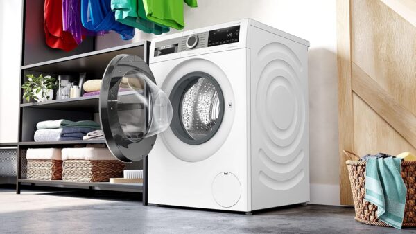 BOSCH WGG244140 Waschmaschine Serie 6, Frontlader mit 9kg Fassungsvermögen, 1400 UpM, Made in Germany, Active Water Plus, Speed Perfect, Fleckenautomatik, Nachlegefunktion, 60cm - Image 3