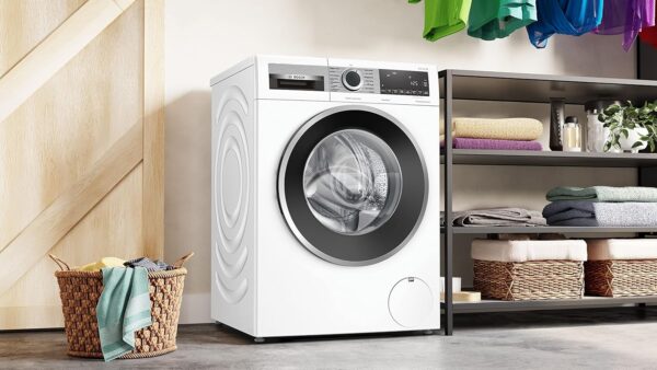 BOSCH WGG244140 Waschmaschine Serie 6, Frontlader mit 9kg Fassungsvermögen, 1400 UpM, Made in Germany, Active Water Plus, Speed Perfect, Fleckenautomatik, Nachlegefunktion, 60cm - Image 2