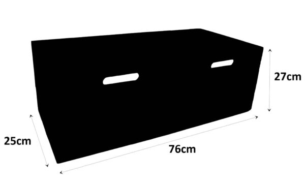Kiste für Billy Regal in geflammt – Ikea Holzkiste 76x25x27cm - Image 6