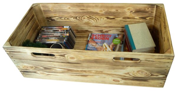 Kiste für Billy Regal in geflammt – Ikea Holzkiste 76x25x27cm - Image 3