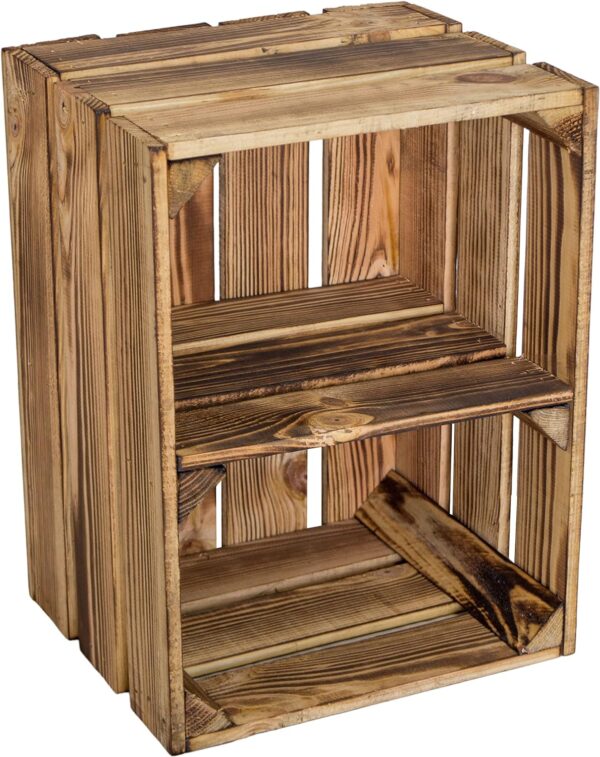 Holzkisten – 4er Set – Angebot – Kisten geflammt - Image 6