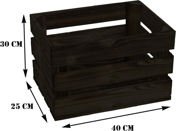 Holzkisten – 4er Set – Angebot – Kisten geflammt - Image 4