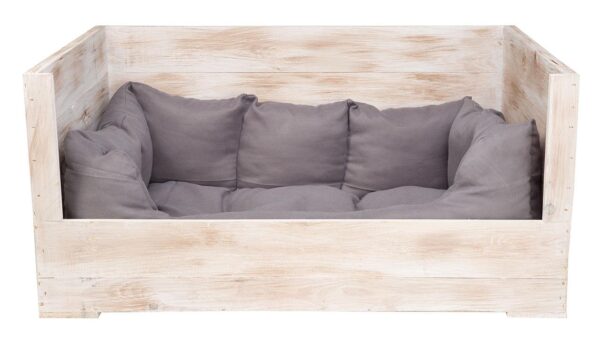 Hundebett / Hundesofa aus großen Holzkisten – Shabby Look – 115x54x40,5 - Image 3