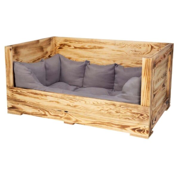 Großer Hundebett in geflammter Optik – 115x54x40,5cm