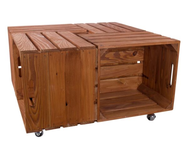 Tisch – Couchtisch aus Ikea Kallax Kisten – Holzkisten Möbel - Image 3