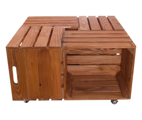 Tisch – Couchtisch aus Ikea Kallax Kisten – Holzkisten Möbel - Image 2