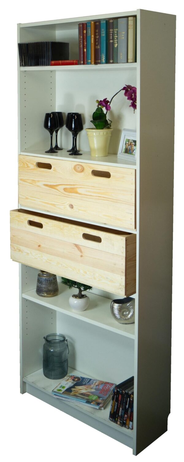 Kiste Ikea Billy Regal – Naturfarbend – Holzbox – Holzkiste 76x25x27cm