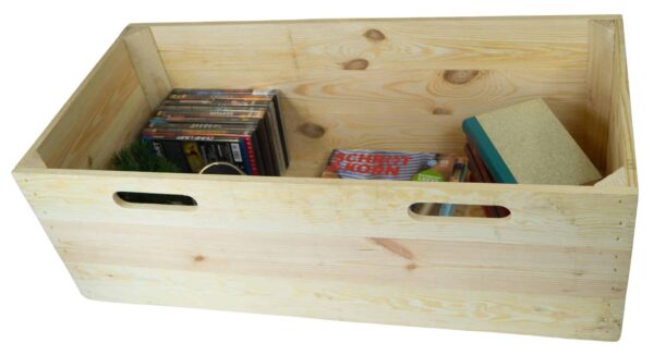 Kiste Ikea Billy Regal – Naturfarbend – Holzbox – Holzkiste 76x25x27cm - Image 3