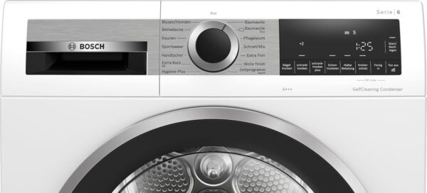 Bosch Wärmepumpentrockner für 8 kg Wäsche, Serie 6, 176 kWh pro Jahr, Auto Dry, Anti Vibration-Design, Sensitive Drying-System, Umweltfreundliches Kühlmittel, Weiß, - Image 3