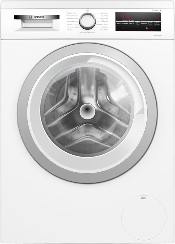 Bosch WUU28T42, Serie 6, Unterbaufähige Waschmaschine, 1-9kg, 1400 UpM, Maximale Energie- und Wasserersparnis, Speed Perfect, Extraprogramme für Sport, Dunkles und Babykleidung, Nachlegefunktion