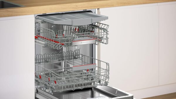 Bosch SBV4ECX32E, Serie 4, Smarter XXL-Geschirrspüler Vollintegriert 60 cm, Besteckschublade, Made in Germany Spülmaschine, extra Trocknen, starke Reinigung, sehr leise, Automatikprogramme, AquaStop - Image 2