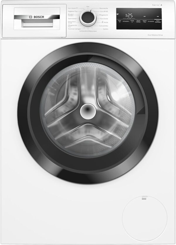 Bosch WAN282K3, Serie 4, Frontlader Waschmaschine, 8 kg, 1400 UpM, SpeedPerfect, Maximale Energie- und Wasserersparnis, Nachlegefunktion, besonders hygienisch, AquaStop, IronAssist