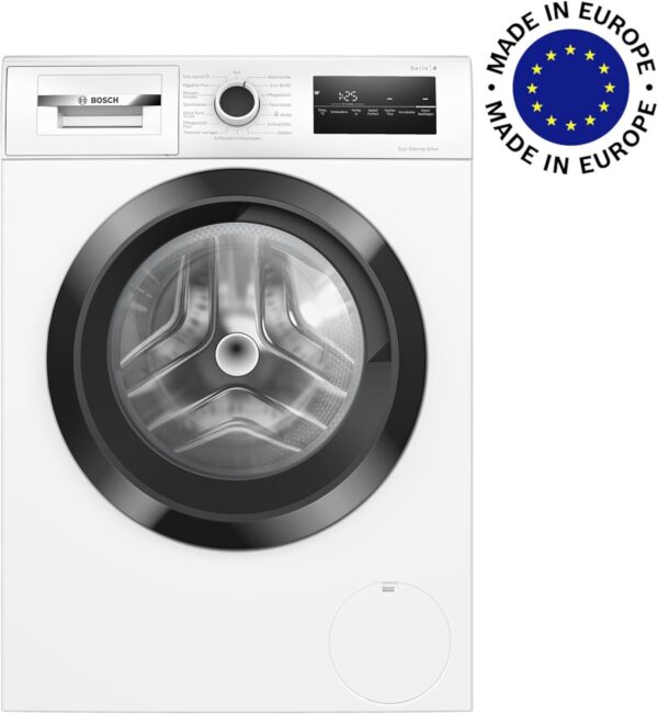 Bosch WAN282K3, Serie 4, Frontlader Waschmaschine, 8 kg, 1400 UpM, SpeedPerfect, Maximale Energie- und Wasserersparnis, Nachlegefunktion, besonders hygienisch, AquaStop, IronAssist - Image 4