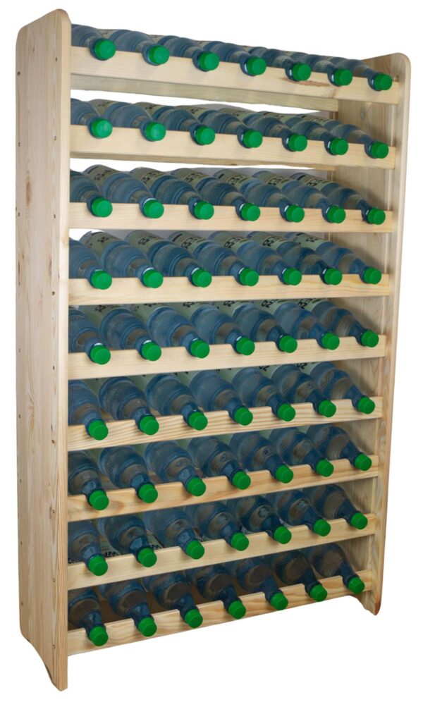 Weinkisten Regal – Natur – Flaschenregal für 63 Flaschen – Weinregal – Weinständer - Image 3