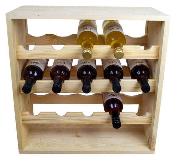 Weinkisten Regal – Natur – Flaschenregal für 15 Flaschen – Weinregal – Weinschrank - Image 5